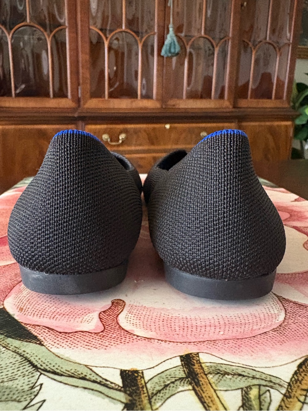 Rothy's The Point Black Solid Pointed Toe Slip On Flats Size 7 - Picture 4 of 10